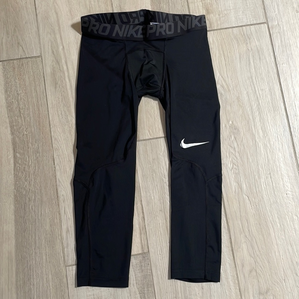 Men’s black Nike pro dri-fit tights size M